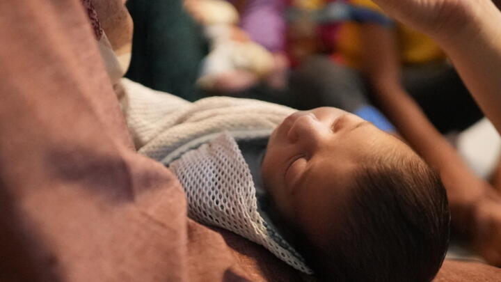A newborn at Al Shifa Hospital in Gaza, October 26, 2023.